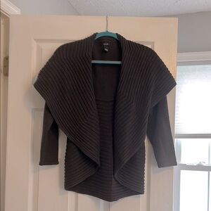 Women's Black Ribbed Sweater